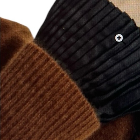 Faux Wrist Cuffs Pleated Button Closure Black New - Picture 7 of 7